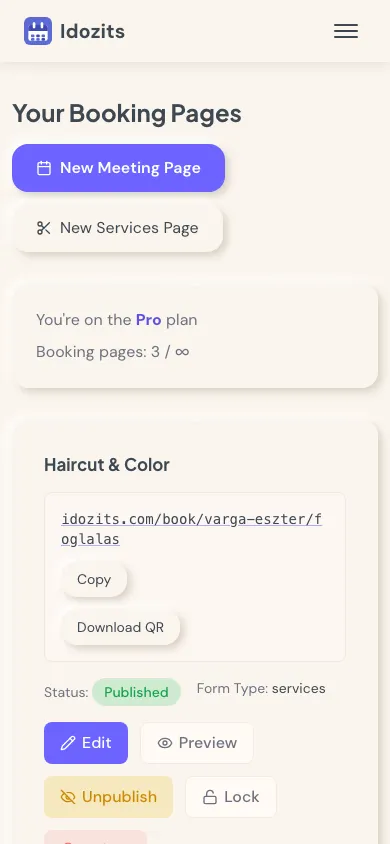 Share your booking link