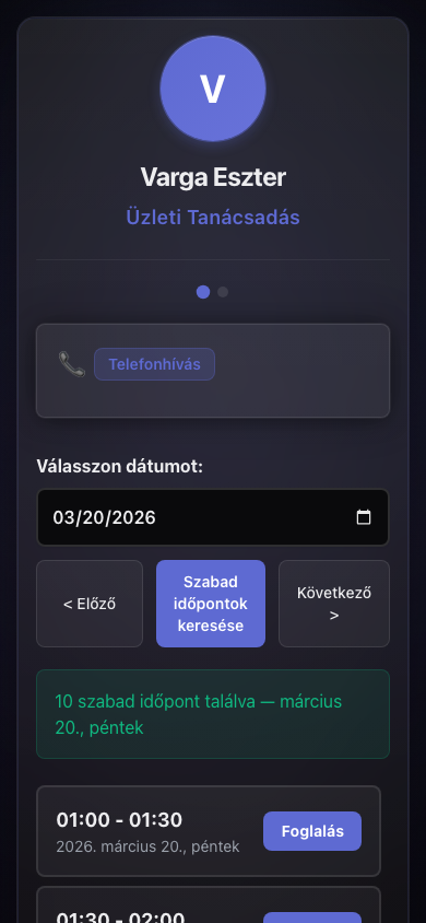 Fájlfeltöltés foglaló űrlap