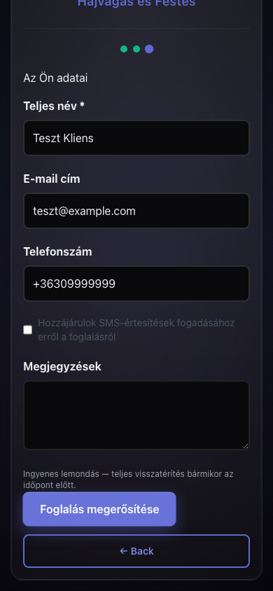 Nézd meg az e-mailed visszaigazolás képernyő